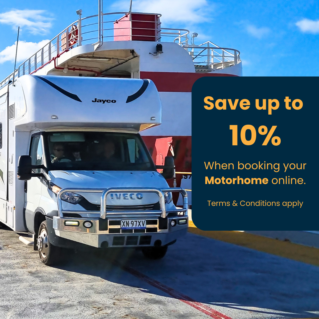 Save up to 10% on Motorhome bookings.