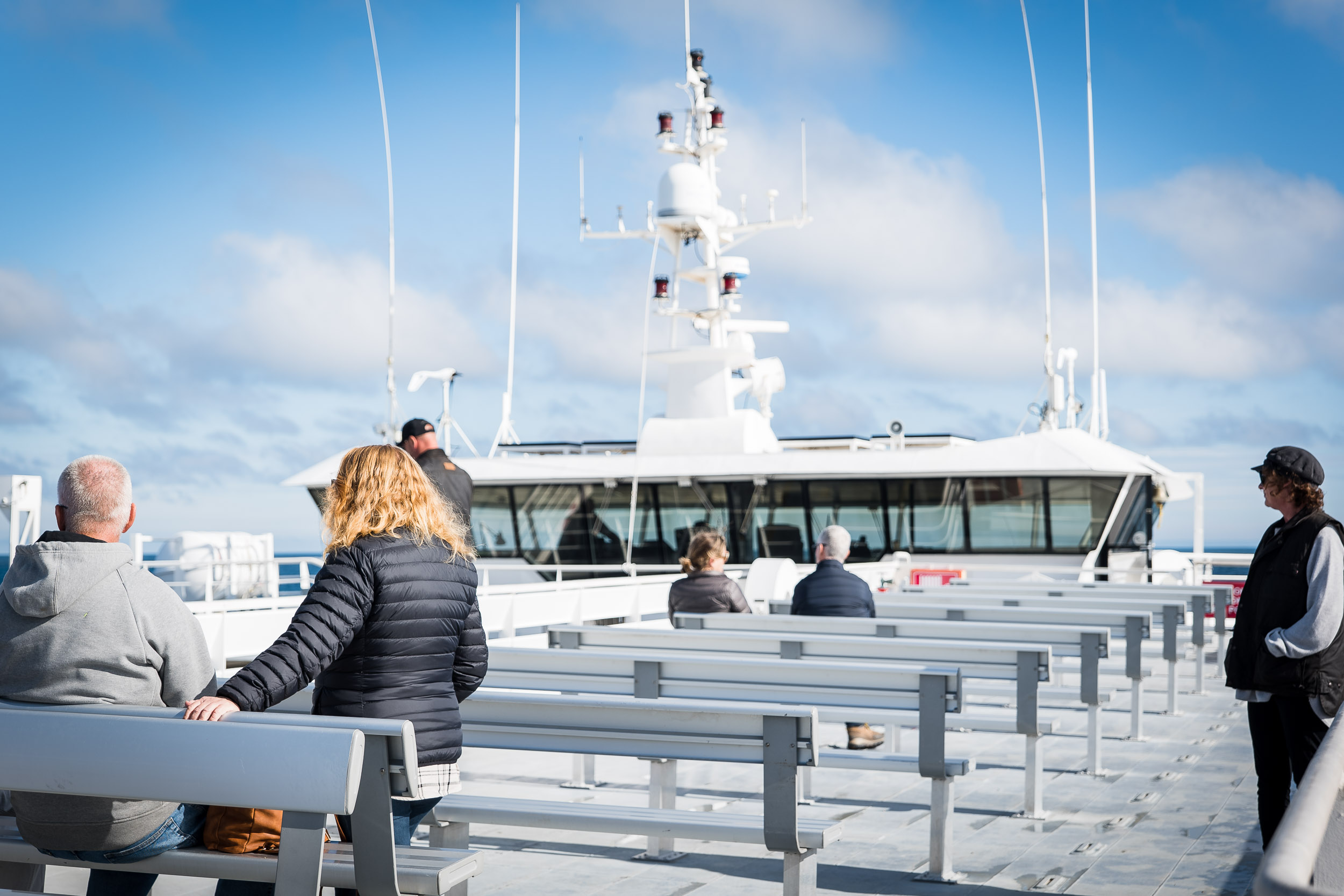 Aurora V Outdoor observation deck.